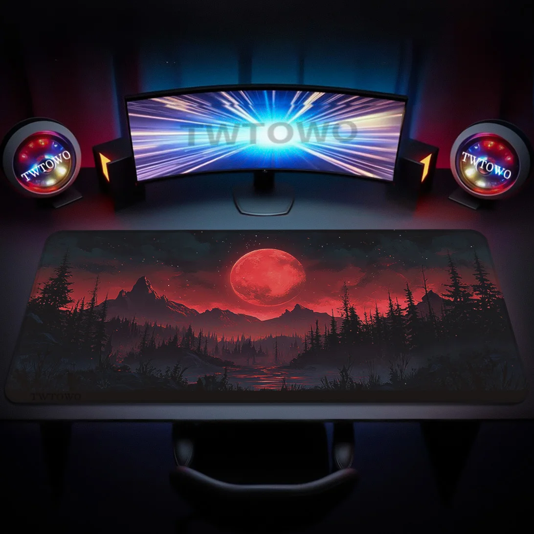 mouse-pad-gamer-lua-vermelha-impressao-demanda-computador-em-casa-mousepad-xxl-mousepads-escritorio-tapete-macio-jogos-portatil-desktop-mouse-pad