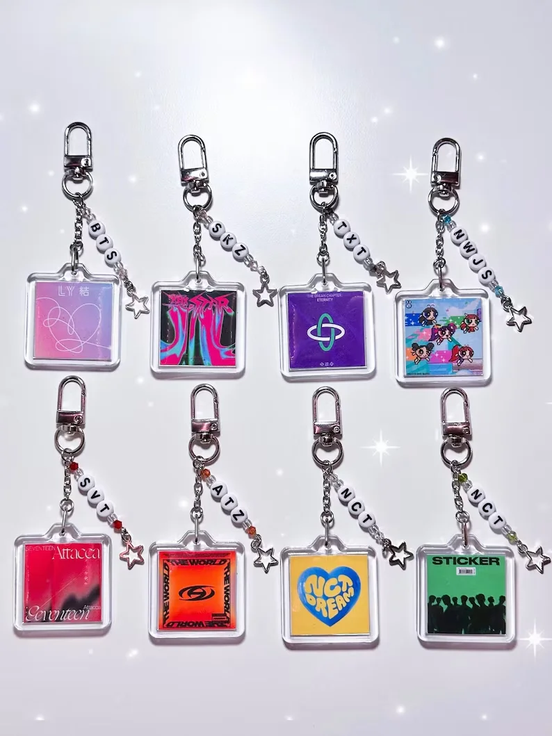 K-pop Album Cover Keychain