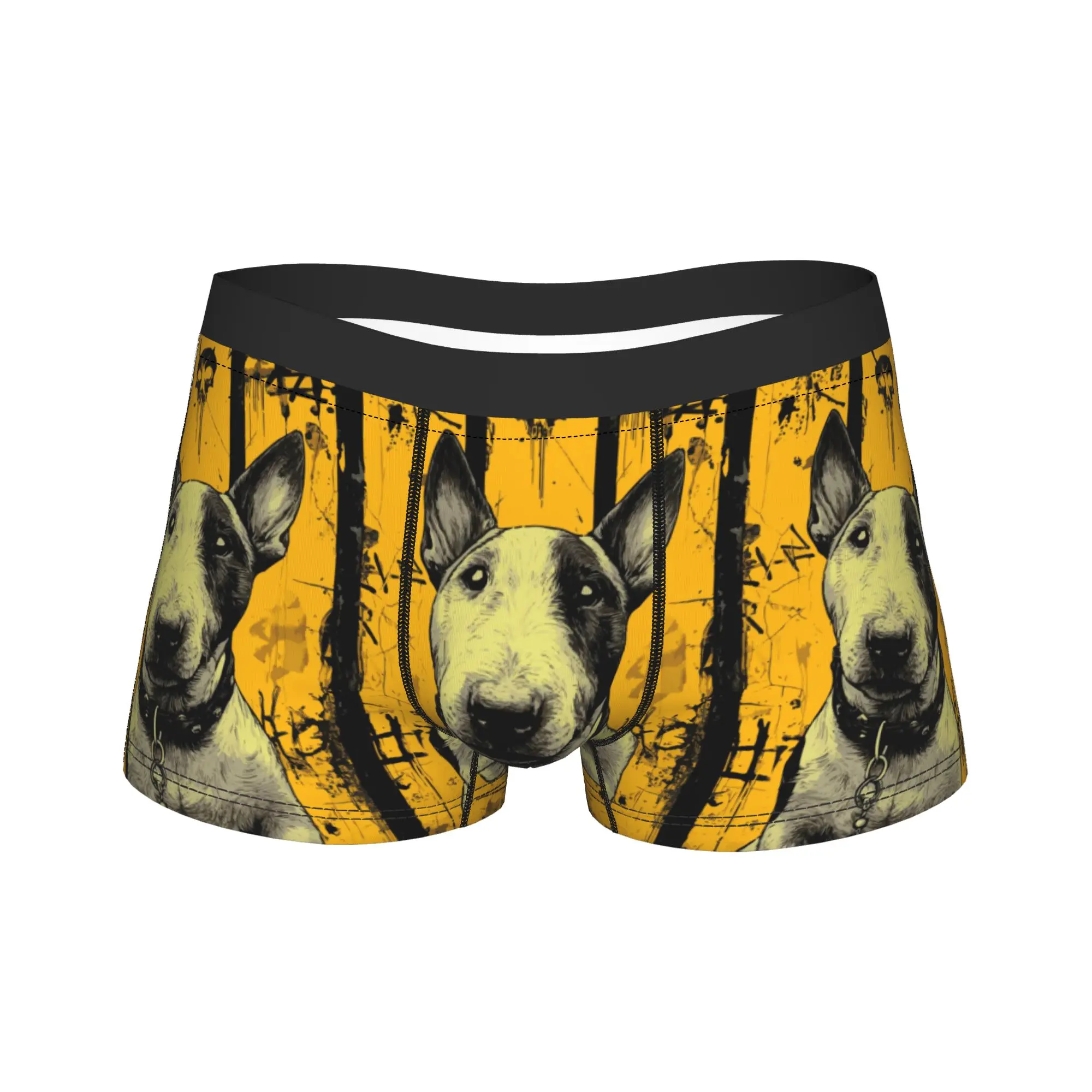 Dog Pop Art Pattern Underwear  Printing Trunk Trenky Male Panties Breathable Shorts Briefs Gift Idea