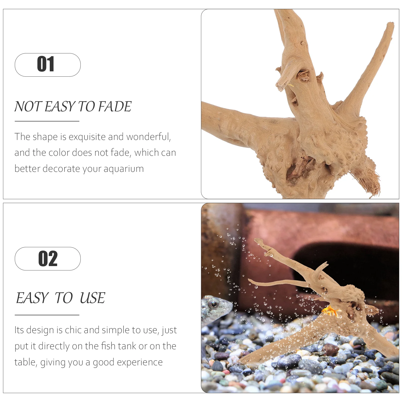 

Natural Driftwood Rhododendron Root Exquisite Realistic Shape Fish Tank Aquarium Landscape Decor Craft Driftwood for Fish Tank