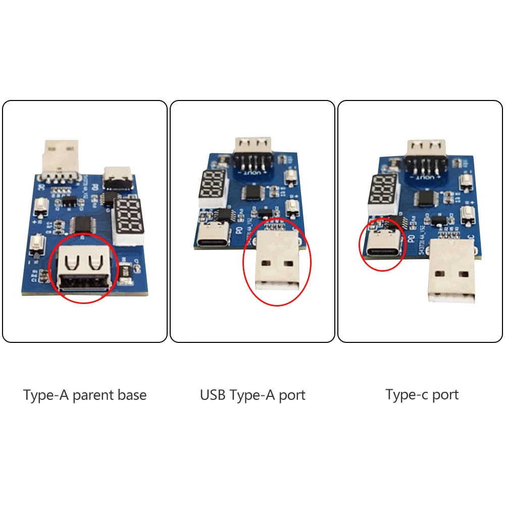 3.6~20V adjustable voltage charging head aging test module QC2.0 QC3.0 PD3.0 decoy