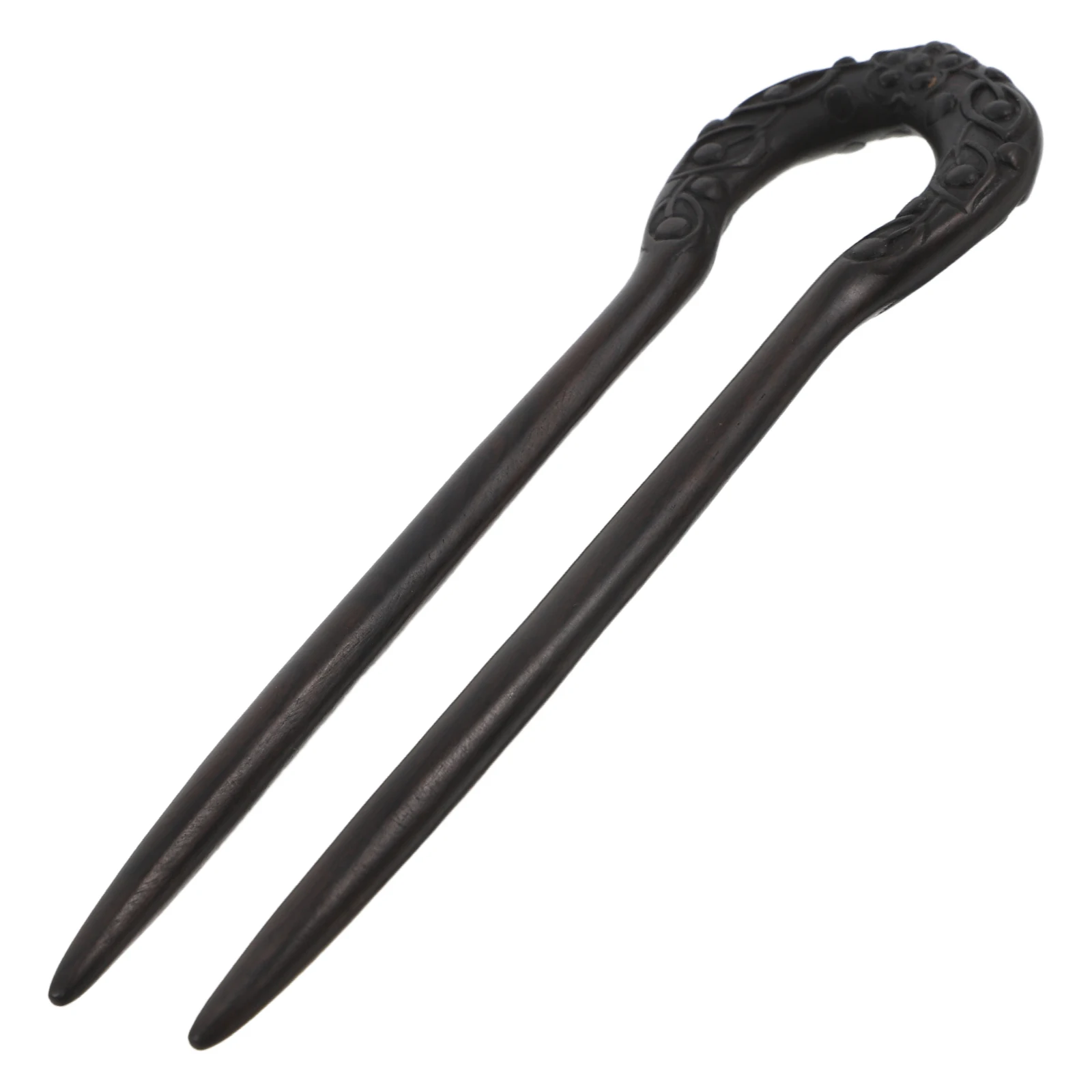 

Shaped Sandalwood Hairpins Chinese Style Carved Hair Sticks for Women Long Hair Buns Decorative Pins Double Hairpins