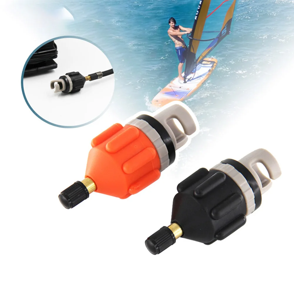 Brand New High Quality Adapter Connector Orange Rubber Boats Air Valve Lightweight Multi-function Portable Practical