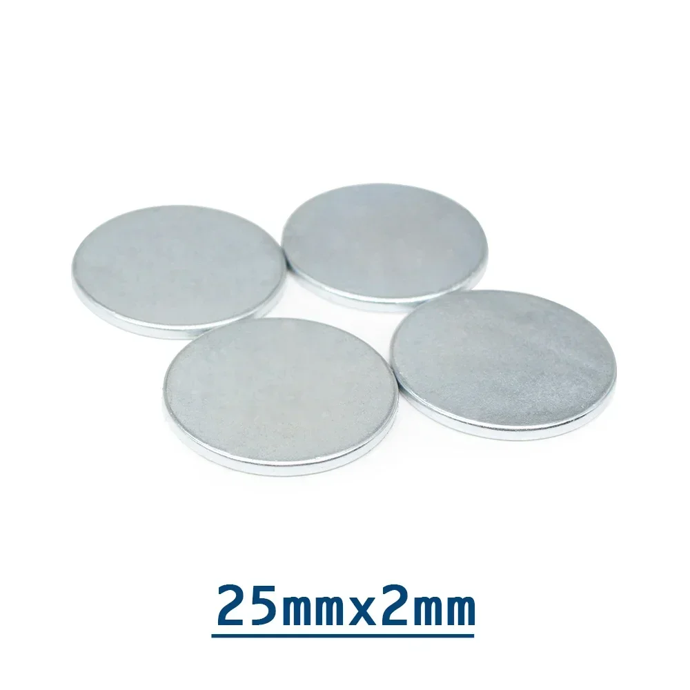 5/10/20//30/50PCS 25x2mm Round Strong Powerful Magnetic Magnet 25mmX2mm Disc Neodymium Magnet Permanent Magnets Magnetic