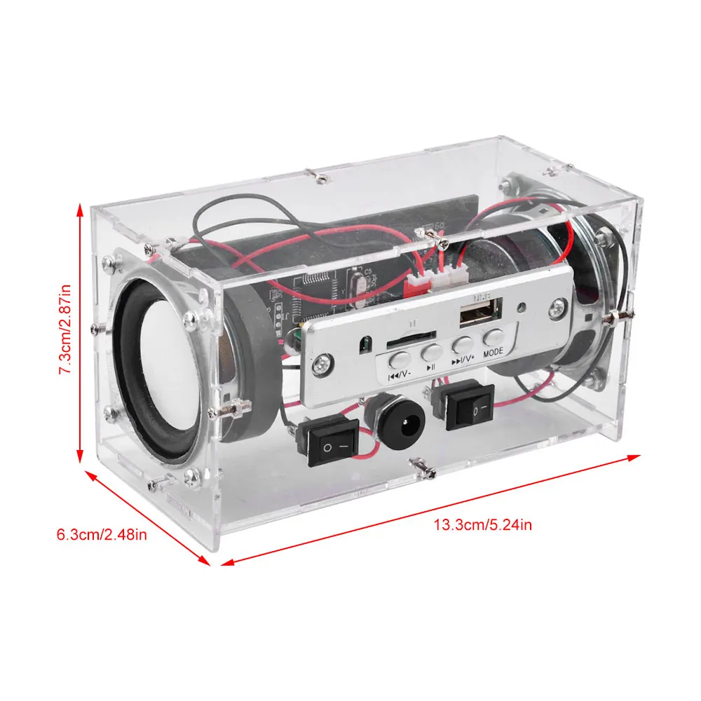 DIY zestaw głośników Bluetooth elektronika do samodzielnego wykonania projekt lutowania element elektroniczny zestaw zrób to sam do montażu 2*3W