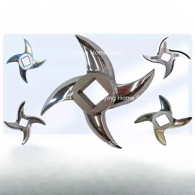 12/22/32/42/52 #   أجزاء مفرمة اللحم المعدنية المصنوعة من الفولاذ المقاوم للصدأ شفرة سكين المفرمة