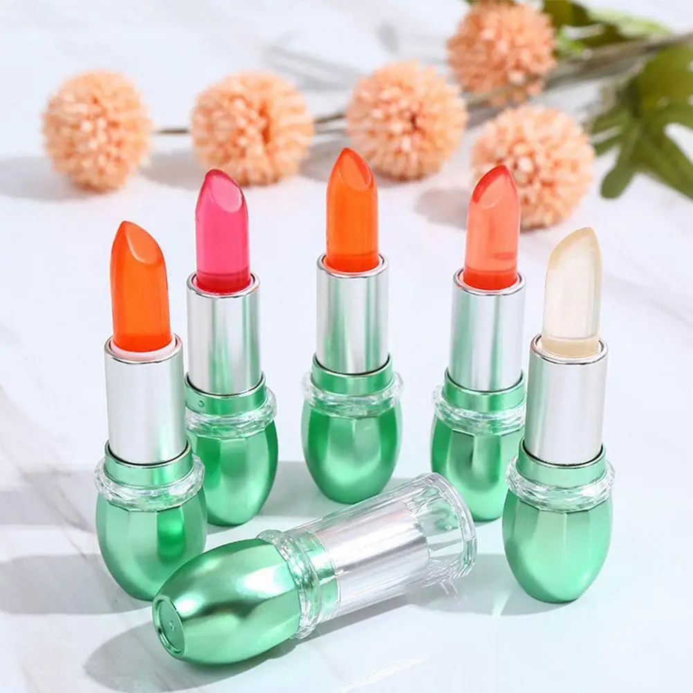 Aloe Vera Jelly Color Changing Lipstick LMoisturizing Nourishing Lasting Lip Gloss Makeup Lip Care Color Changing Lipstick