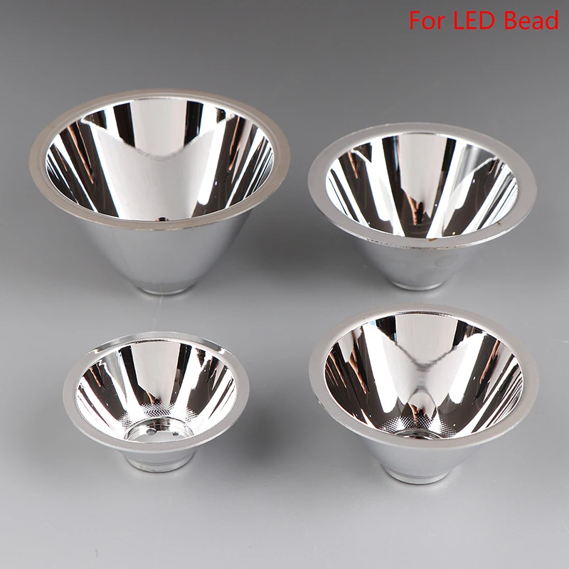 1 PCS 56/68/77/87mm LED Aluminum Reflector Cup Without Mounting Plate Reflective Concentrate Cup For 1W 3W LED Bead