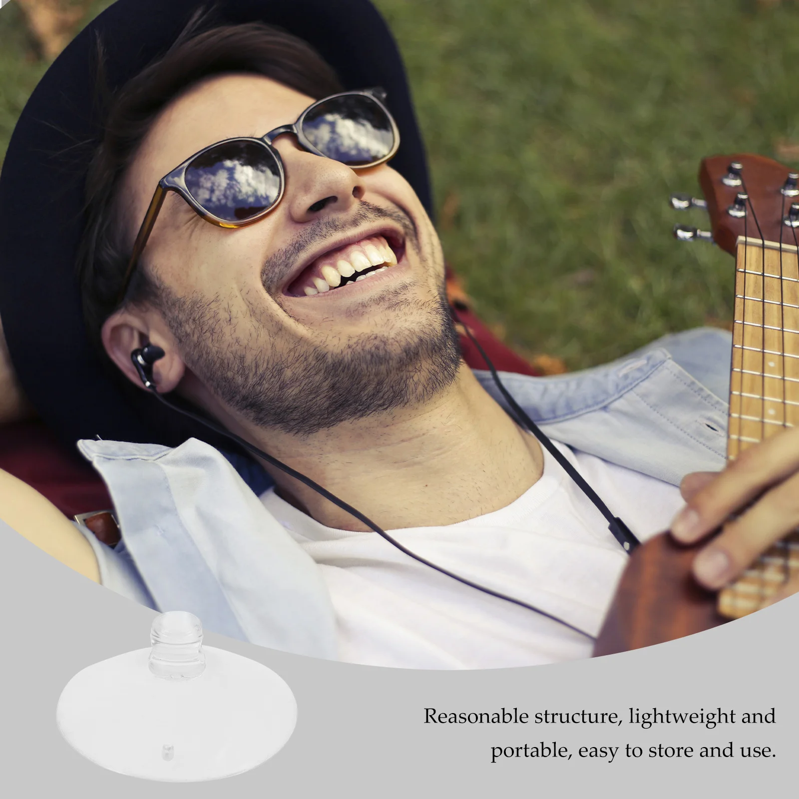 

4Pcs Guitar Support Suction Cup Durable Clear Rubber Replacement for Guitar Support Stand Holder Clear Rubber Suction Cup