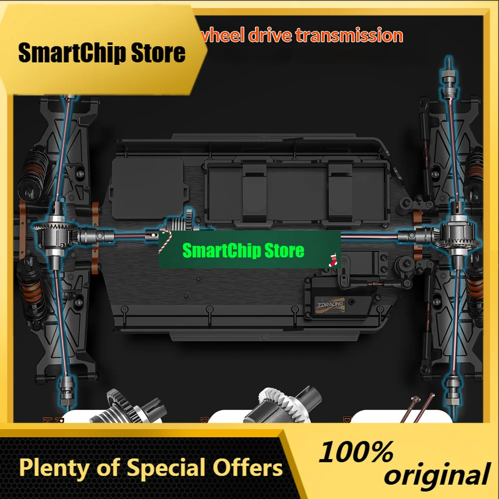 SmCpZD Racing MT09 RTR 1/9 2.4G 4WD 85km/h 4S Brushless RC Car Desert Off-Road Monster Truck Large Foot Metal Chassis Drive Shaf