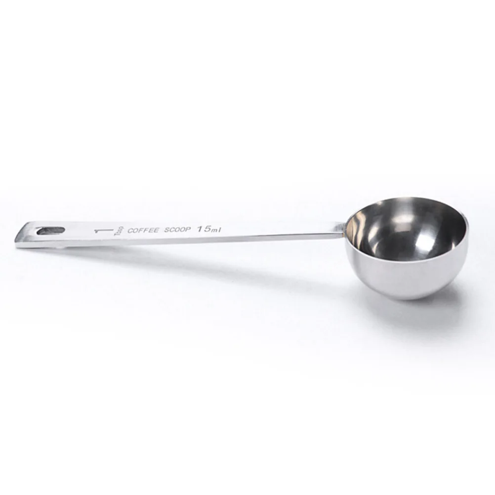 

5 pcs Coffee Scoops 15ML Tablespoon Long H Mini Sized Stainless Steel Measuring Spoon Set Easy Storage