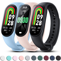 Strap For Xiaomi Mi Band 5 4 3 6 7 nfc Silicone Wristband Bracelet Replacement For Xiaomi Band 4 5 6 7 nfc Wrist Color TPU Strap