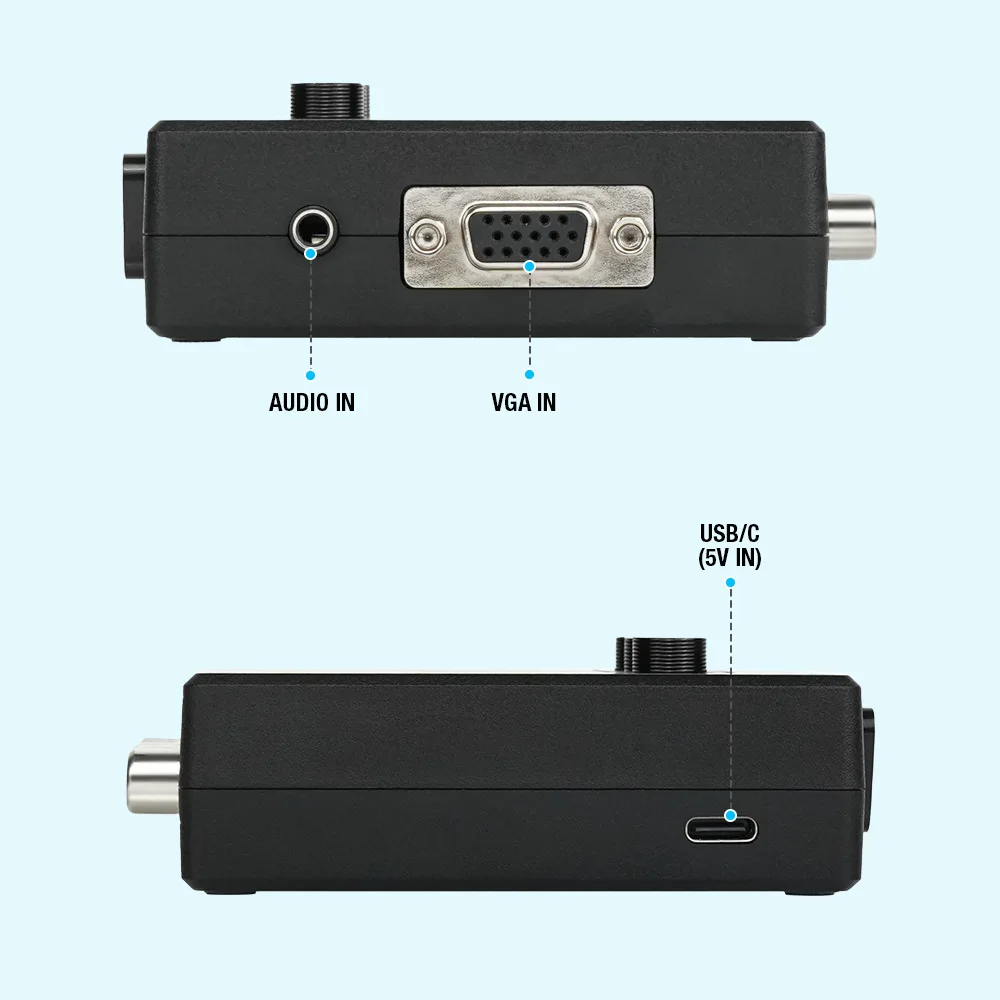 RGBS VGA SCART TO YPBPR Converter Game Console RGBS VGA SCART TO YPBPR Color Difference Converter Color Brightness Adjustable