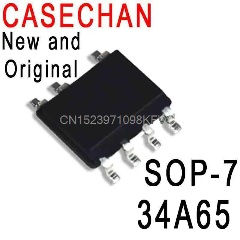 5PCS New and Original NCP1234AD65R2G  MC34A65 SOP-7 SMD LCD Power Management Chip In Stock IC 34A65