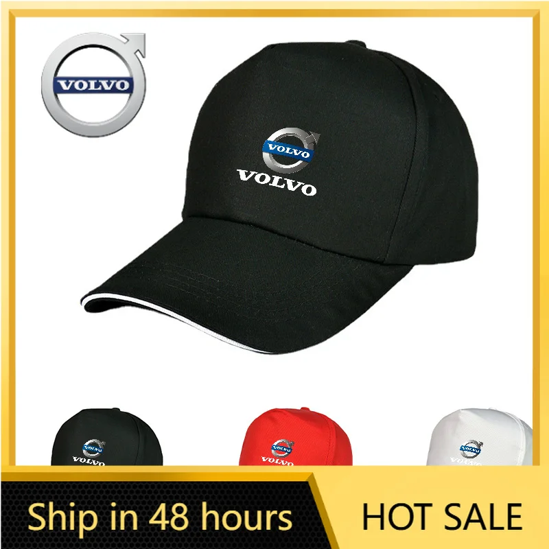 

2026 Hot For VOLVO Car Logo Baseball Cap Men Classic Sunscreen Camping Hat For Volvo AWD C30 C70 S60 S80 S90 T6 V40 V60 V70 V90