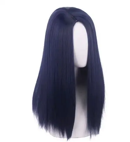 Arcane Caitlyn Cosplay Wig Anime Dark Blue Long Straight Heat Resistant Synthetic Hair The Sheriff of Piltover Wigs