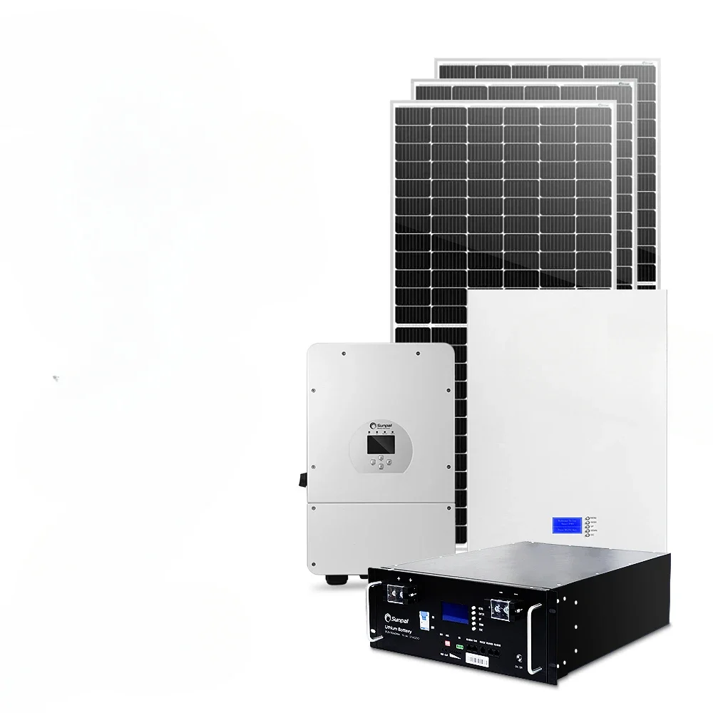 Complete set of home solar energy system 5000W 5-30kW hybrid grid connected for home use