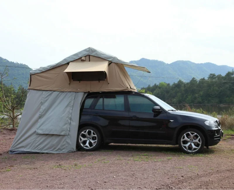 4x4 Off Road Car Roof Top Tent Outdoor Camping Tent With Back Awning For Universal Car