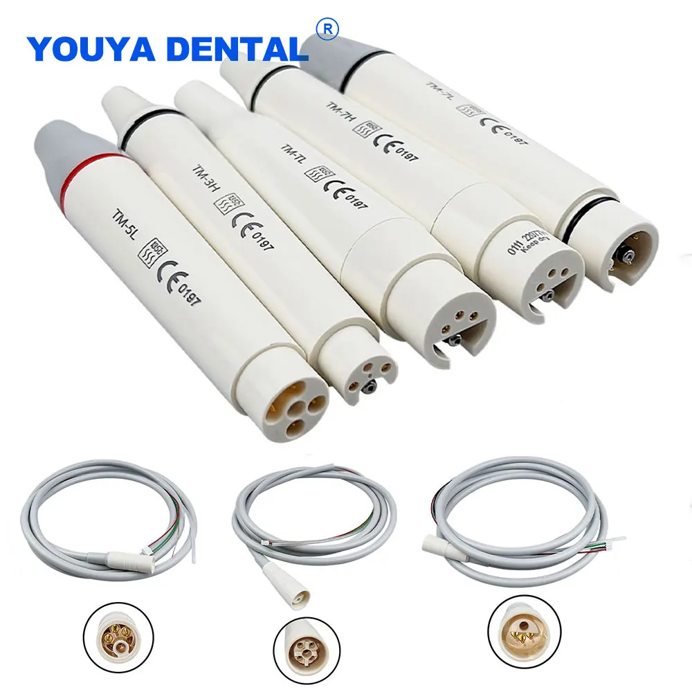 Dental Ultrasonic Scaler Handpiece with Handle Connecting Pipe Hose Wire Tail Line Cable Tube Fit For EMS Woodpecker Dentistry