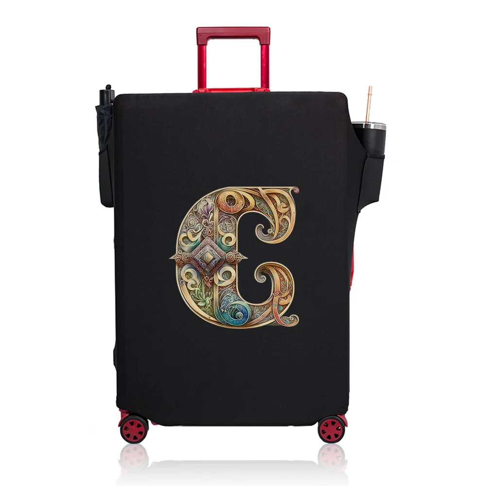 Luggage Cover Stretch Fabric Suitcase Protector Baggage Case for18-32Inch Suitcase Case Print Graphic Series Travel Organizer