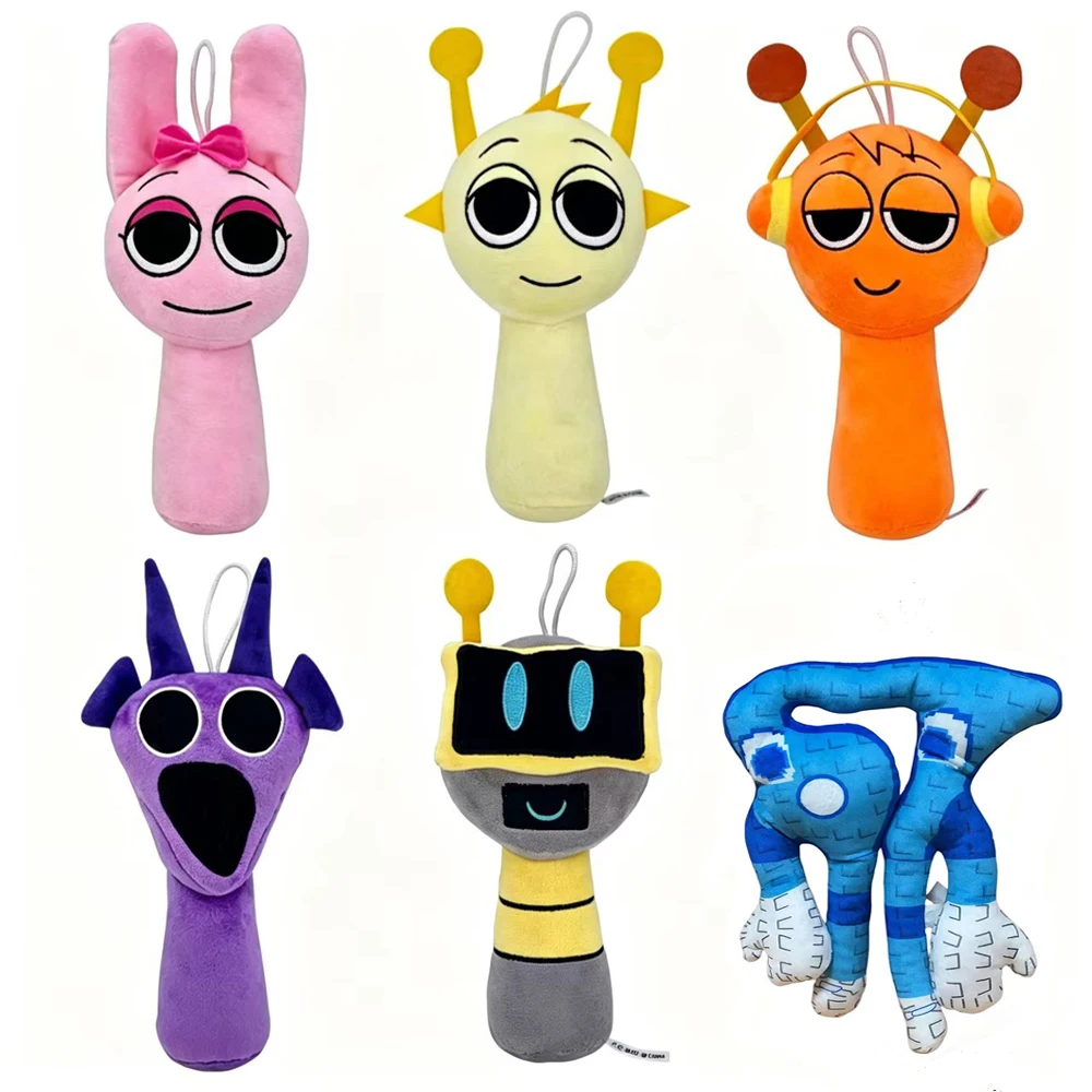 New Sprunki Plush Toys Sprunki Plushie Sprunki Soft Game Cartoon Pillow Kids Birthday Gifts Stuffed Dolls Christmas Gift
