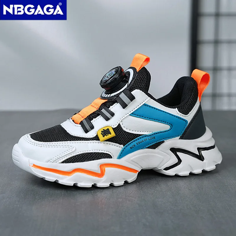 Kids Shoes Boys Running Sport Shoes Trainer Sneakers Big Children Breathable Mesh School Shoe Soft Sole Casual Walking Tenis