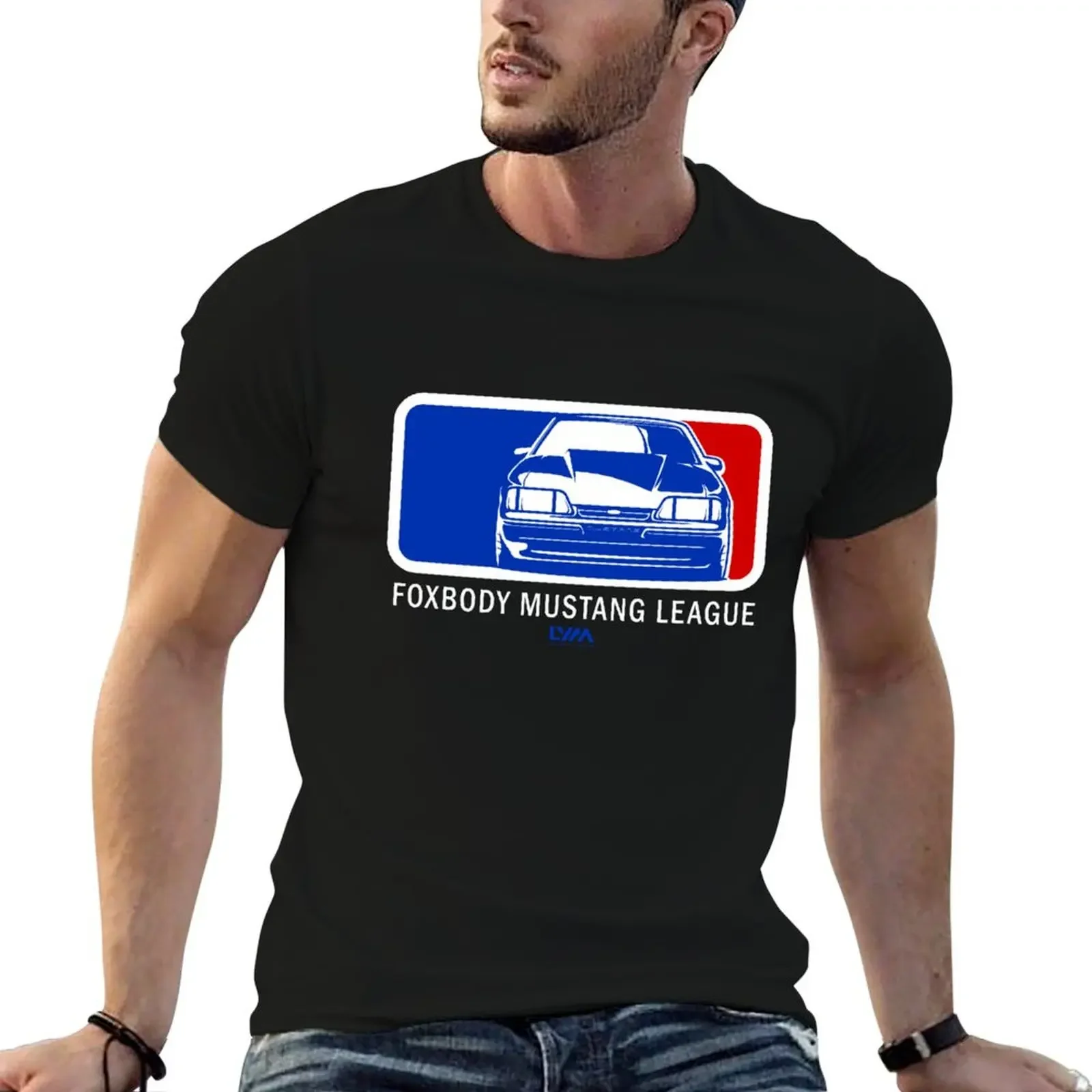 Foxbody Mustang League T-Shirt quick drying for a boy summer top mens graphic t-shirts funny