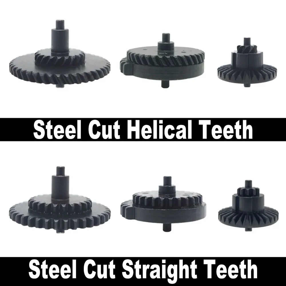 مجموعات تروس SHS ثنائية القطاع الأصلية للإصدار 2&3 12:1/13:1/16:1/18:1/32:1/100:200/100:300 علبة التروس لـ Airsoft M14 FB/JM Gen.8