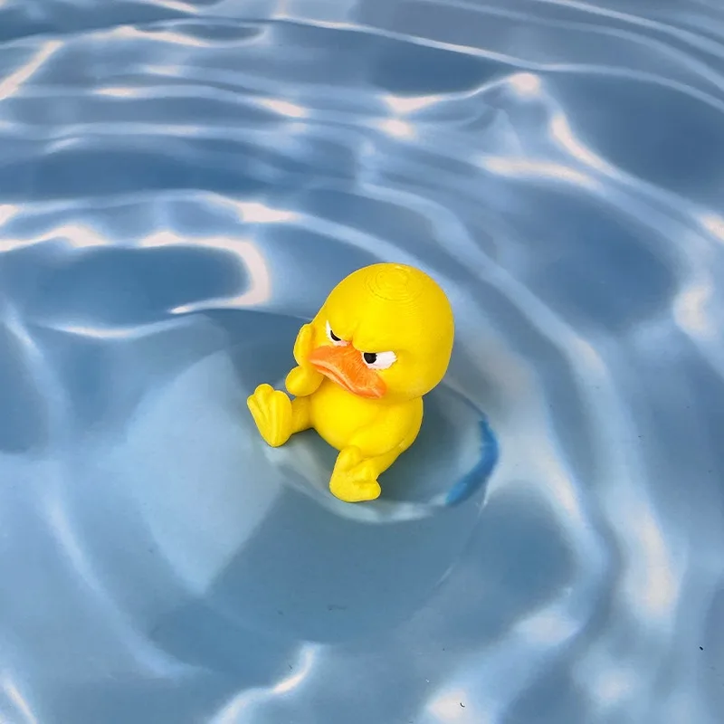 2Pcs  3D printed angry duck car decoration, suitable for cars, trucks, and expressive ducks