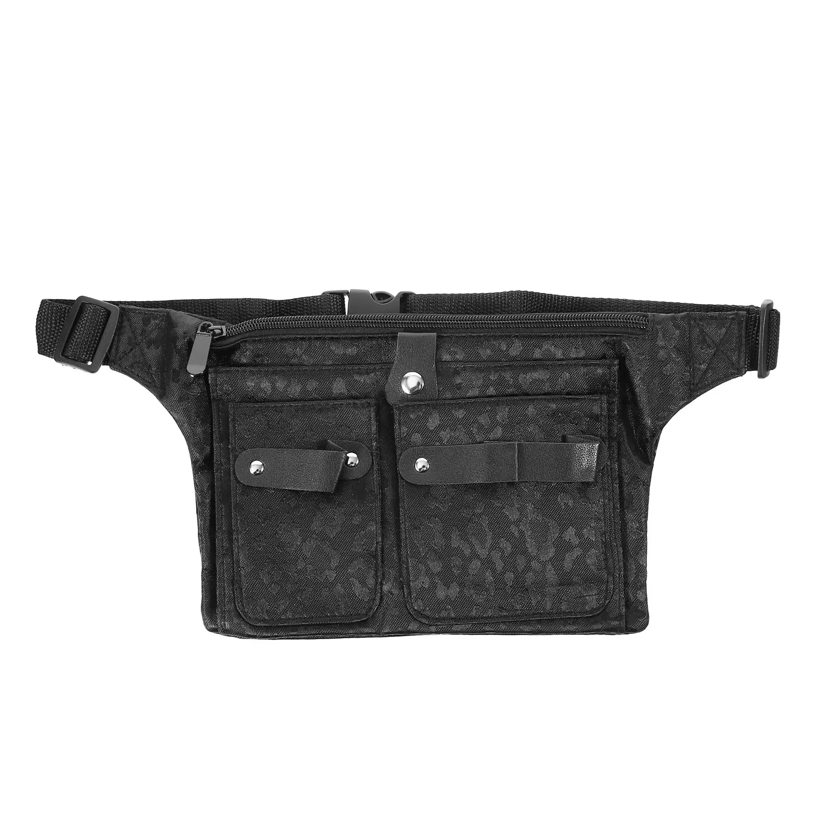 Hairdressing Waist Bag Scissors Pouch Canvas Oxford Durable Material Large Capacity Portable Barber Tool Holder Compact Design