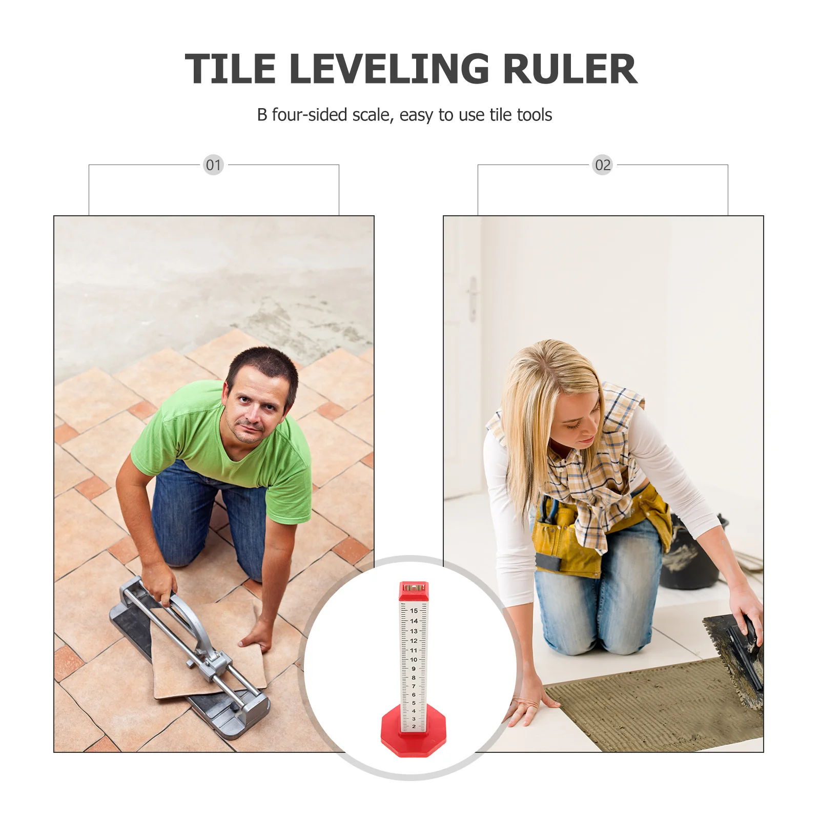 Contour Gauge Ceiling Leveling Ruler Floor Tile Alignment Tool Tiling Position Measuring Ruler Precision Level Bubble