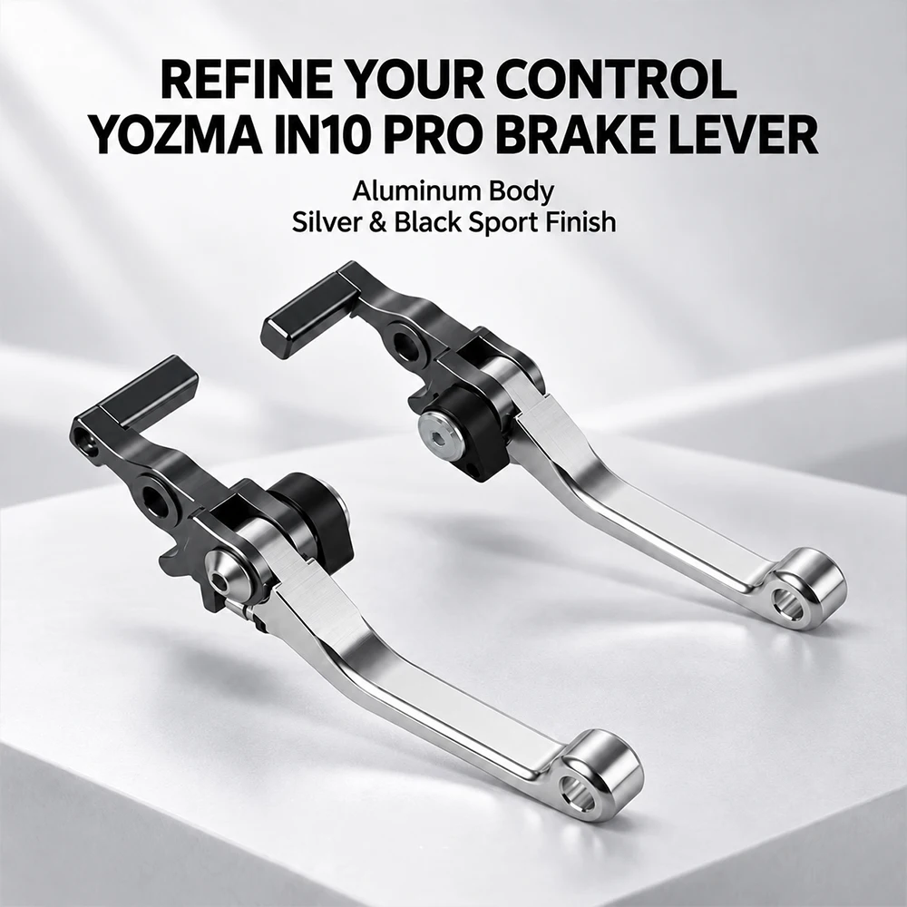 For Yozma IN 10 PRO Aluminum Brake Lever Clutch Levers Motorcycle Handlebar Electric Dirt Pit Bike E‑Bike Replacement Accessorie