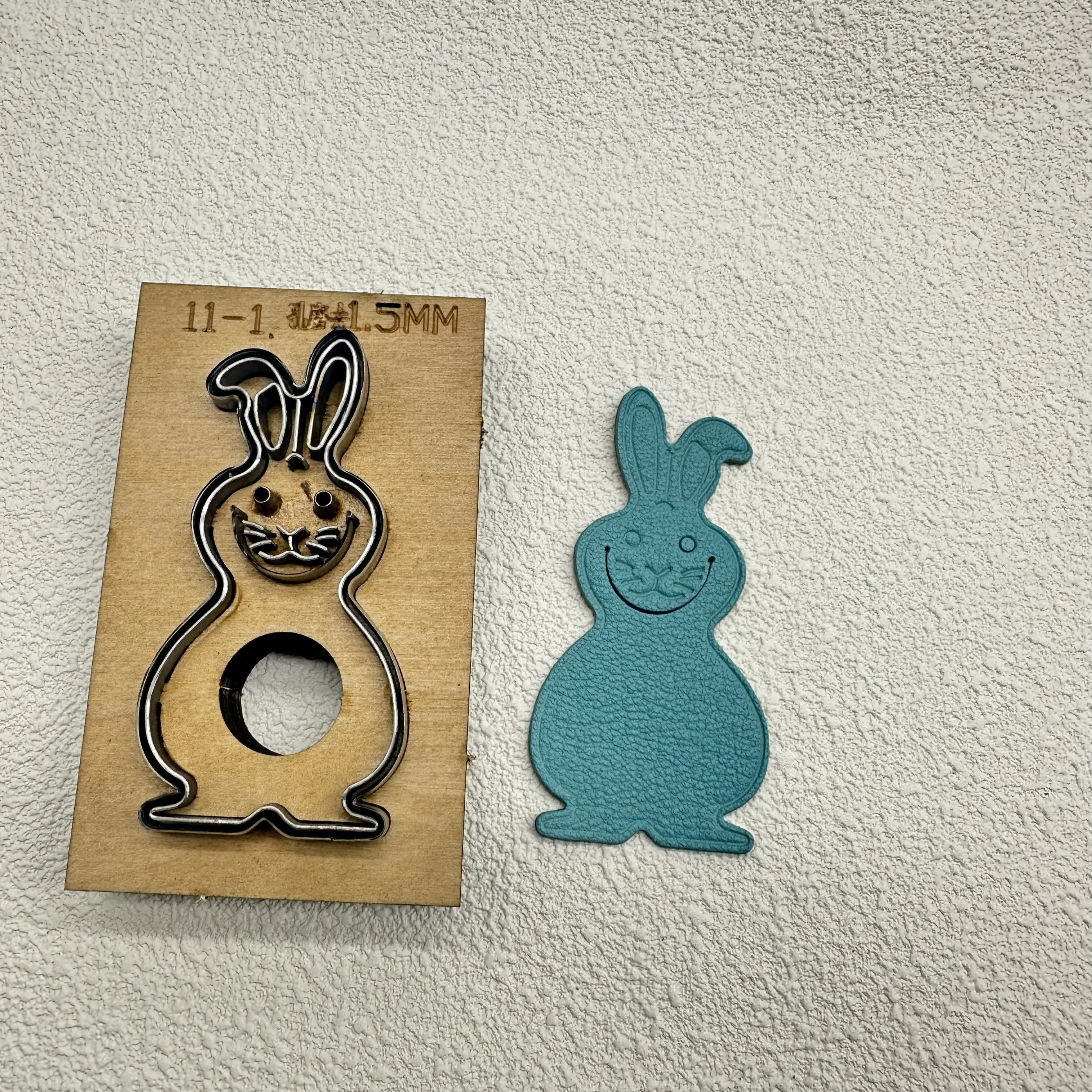 Rabbit Bookmark Knife Mold Rabbit Bookmark Leather Cutting Knife Mold Cowhide Cutting Mold