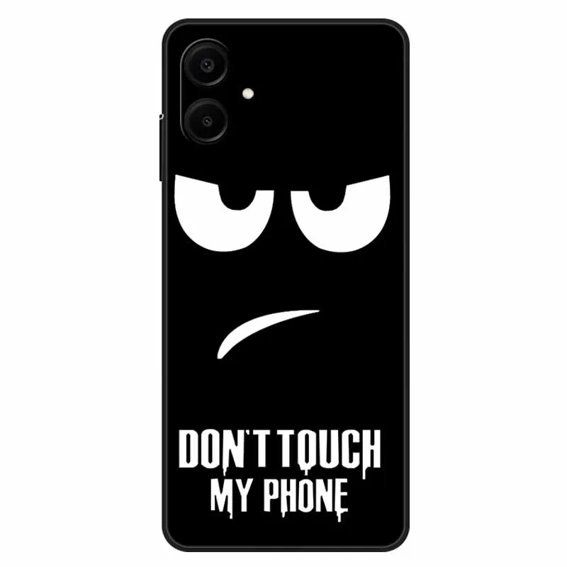 For Samsung Galaxy A06 Case Cool Black Soft Silicone Cover for Galaxy A06 SM-A065F Phone Cases A 06 6.7'' Cartoon TPU Shell Capa