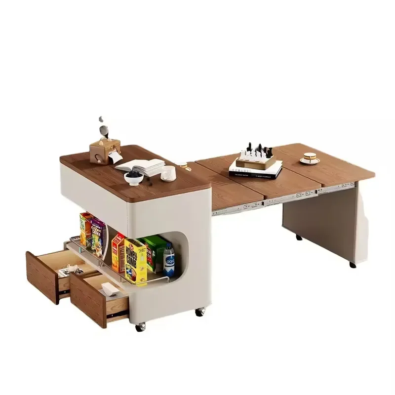 Extendable Cart Factory Direct Price Customizable Charging Port Coffee Table Minimum Order Quantity Living Room Side