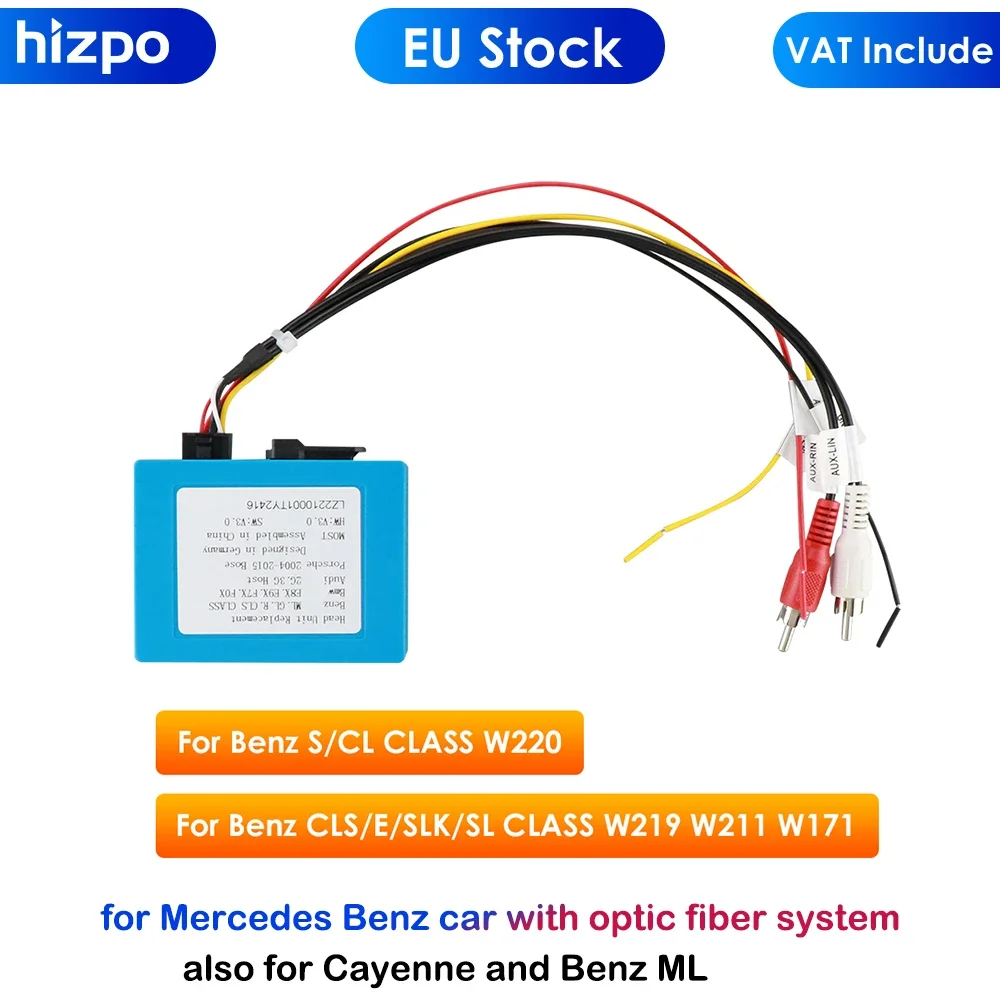 Car Monitor Optic Fiber box only fits for our Hizpo Brand Android SYSTEM Mercedes Benz car Multimedia players