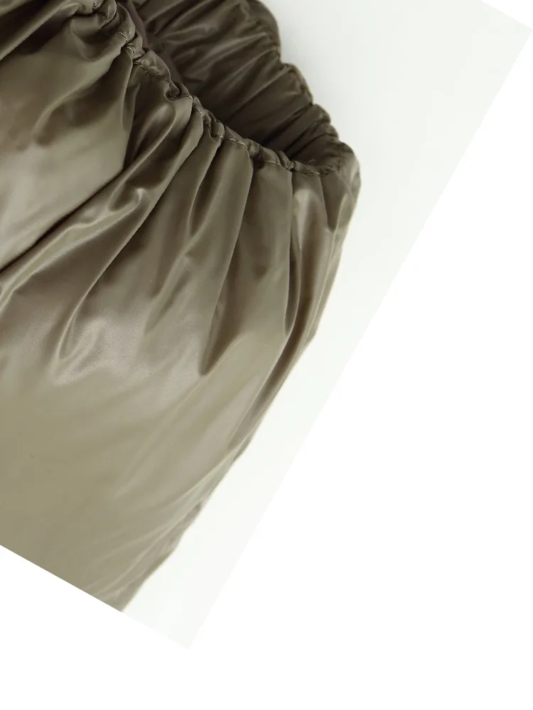 Hh moda feminina jaquetas gola alta mangas compridas bolso único breasted curto casaco de algodão mulher chique rua casacos de inverno quentes