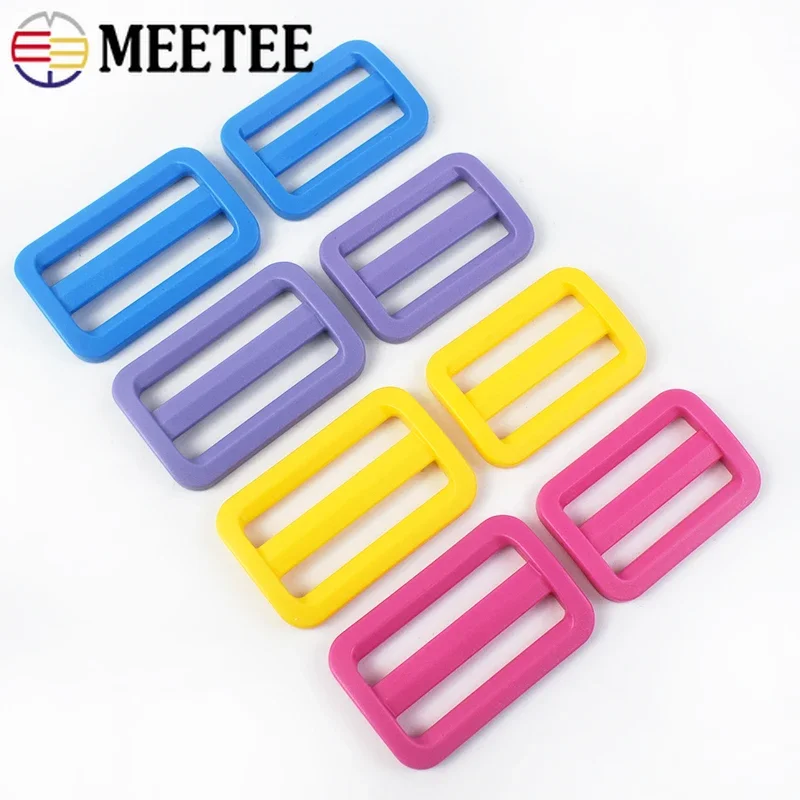 20/50Pcs 25/32/38mm Plastic Backpack Buckles Tri-Glide Slider Adjust Ring Buckle Outdoor Strap Dog Collar DIY Sewing Accessory