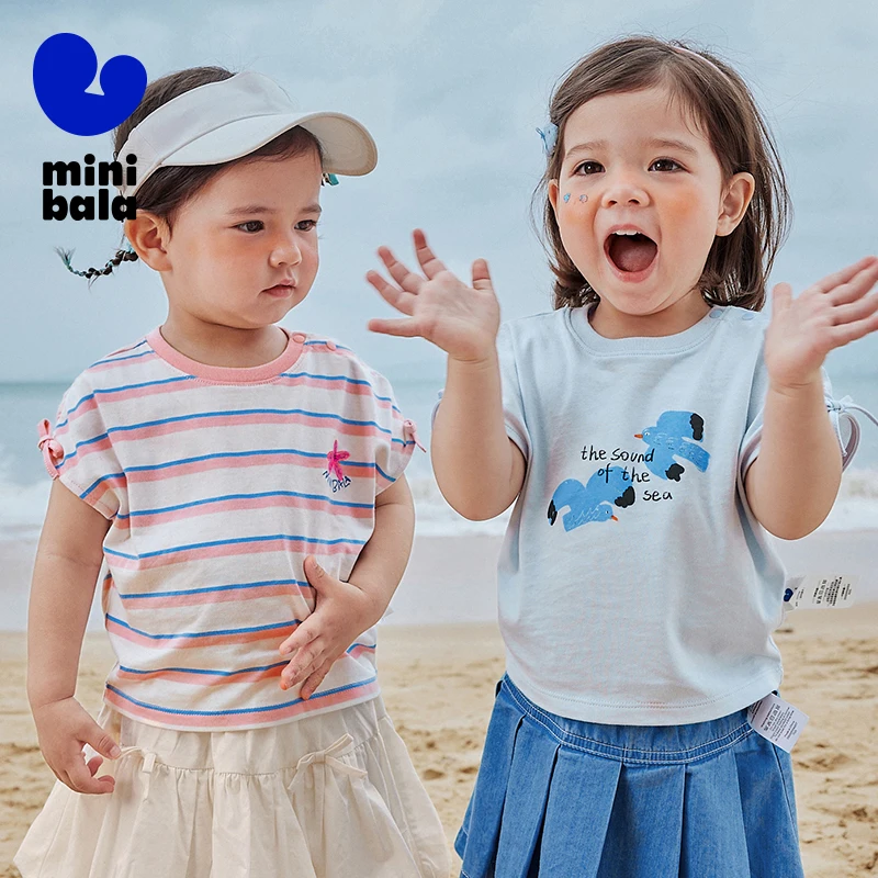 

Mini Bala Tank Top Girls Baby Quick-Dry Cotton Breathable Cute Base Layer Summer Wear