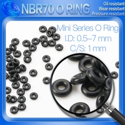 100PCS/Lot Nitrile Rubber Black NBR CS 1 MM ID 0.5/ 1/1.2/1.5/1.8/2/2.2/2.5/2.6/2.8/3MM O Ring Gasket Oil Resistant Waterproof
