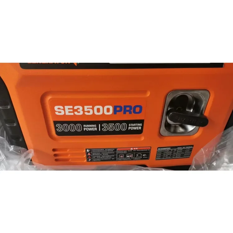 YUNYI SE3500 Pro AC Single Phase 3KWA Inverter Generator Manual Start 3000W 220V  Portable Gasoline Inverter Generator