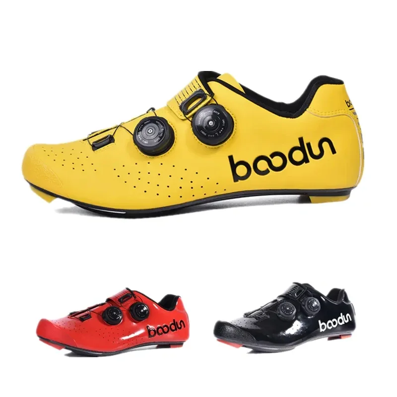 New Ultralight Cycling Road Shoes Carbon Fiber Self-Locking Pro Bike Shoe Breathable Bicycle Racing Athletic Sneakers Men