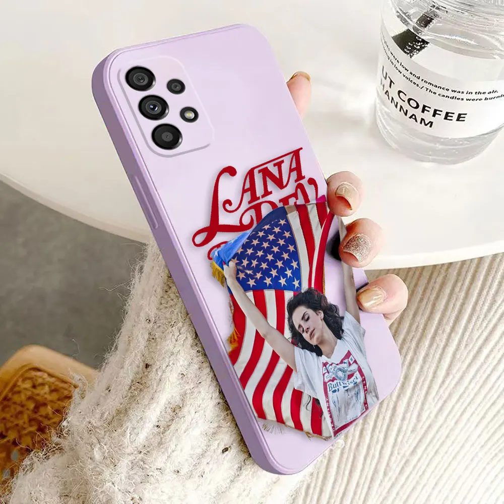 Pop Singer L-Lana Del Rey Cover Phone Case For Samsung Galaxy A03 A03S A04E A05S A10 A12 A13 A14 A20S NOTE 20 10 8 M53 M33 Case