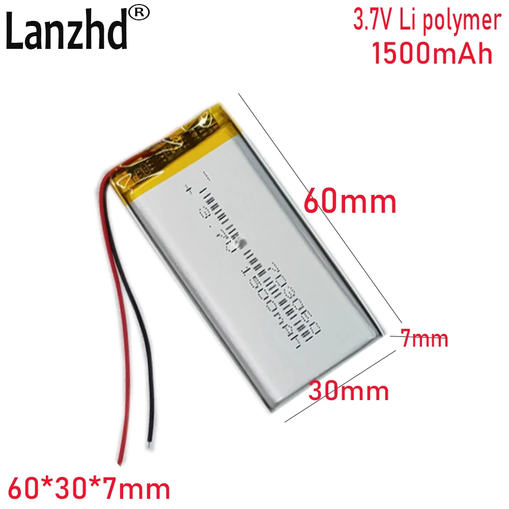 

1-20pcs 3.7V Li battery 703060 Applicable 703065 753060 For Tire pressure monitor Early education machine Story machine battery