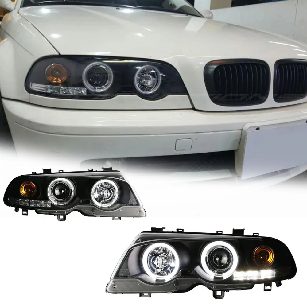 

Светодиодные фары для BMW 3 серии E46 2-дверный 98-02, с сертификатом EMARK, светодиодные ДХО, блок-фара в сборе, указатель поворота, автоаксессуары, модифицированная лампа