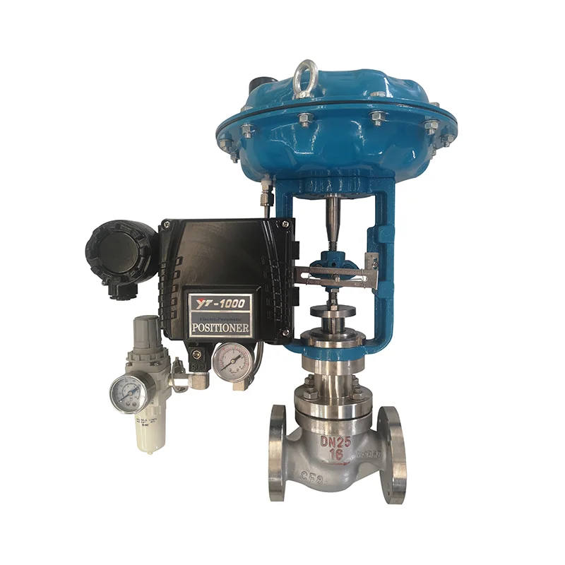 

Stainless Steel Globe Control Valve Pneumatic Actuator Diaphragm Control Valve with Positioner