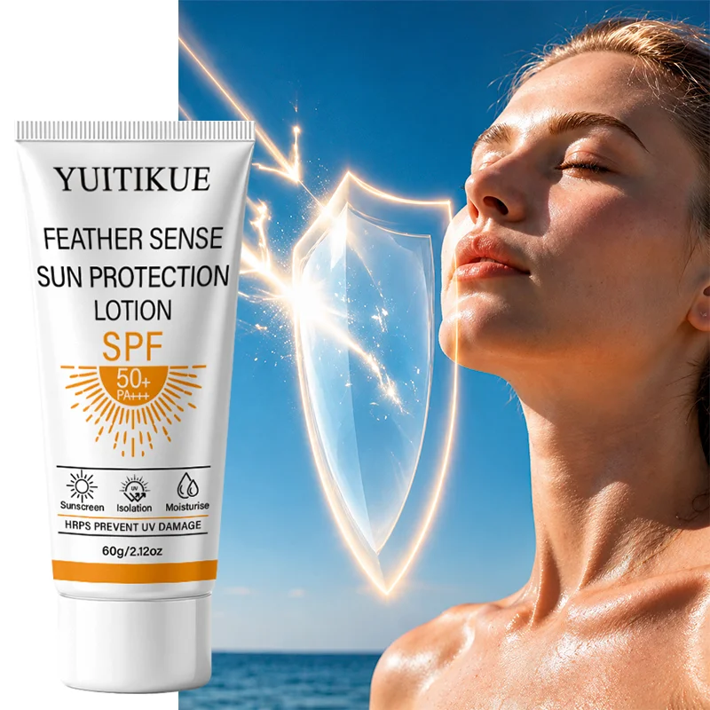 YUITIKUE SPF50+ PA++++ Sunscreen Lotion Light UV Protection Moisturizing Face Body Sun Cream Prevent UV Daily Care