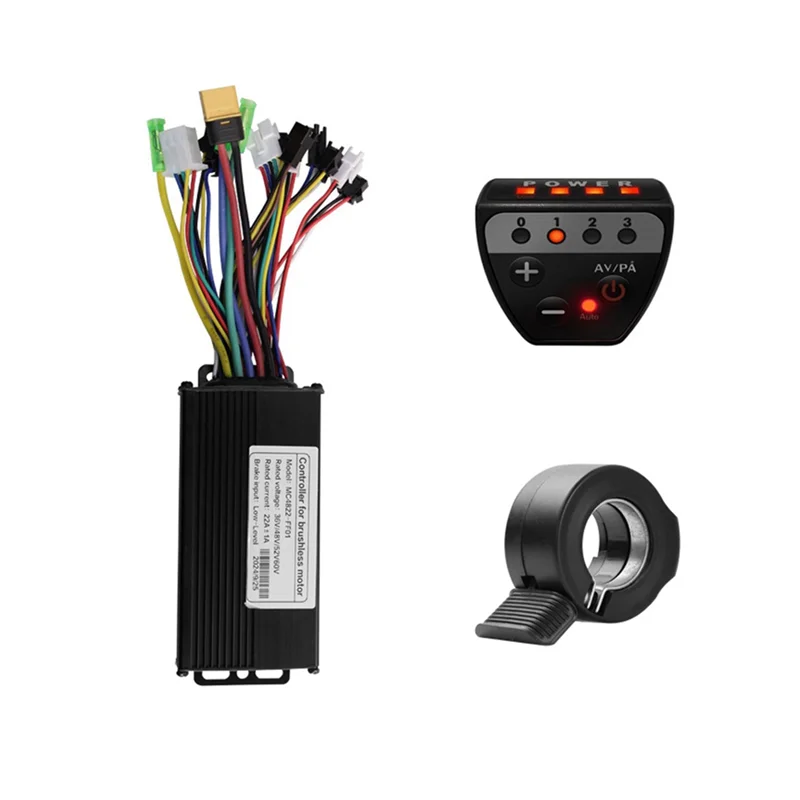 

AS95-36V 48V 22A Brushless Controller G20 Meter LED Display+130X Throttle Kit For Electric Scooter E-Bike Repair Kit