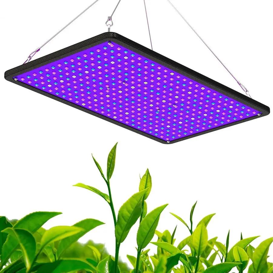 

LED Grow Light, Full Spectrum Plant Light, UVIR Included Hanging Grow Lights for Indoor Plants Seedling Hydroponic Plants Veg Fl