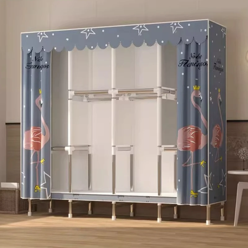 ตู้เสื้อผ้าโลหะทันสมัย สำหรับแขวนเสื้อผ้า ใช้ในบ้าน ห้องนั่งเล่น ตู้เก็บของ ตู้เสื้อผ้า ตู้เก็บของในห้องนอน เฟอร์นิเจอร์